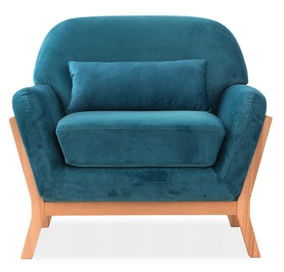 Кресло Йоко сине-зеленого цвета - купить Интерьерные кресла по цене 25900.0