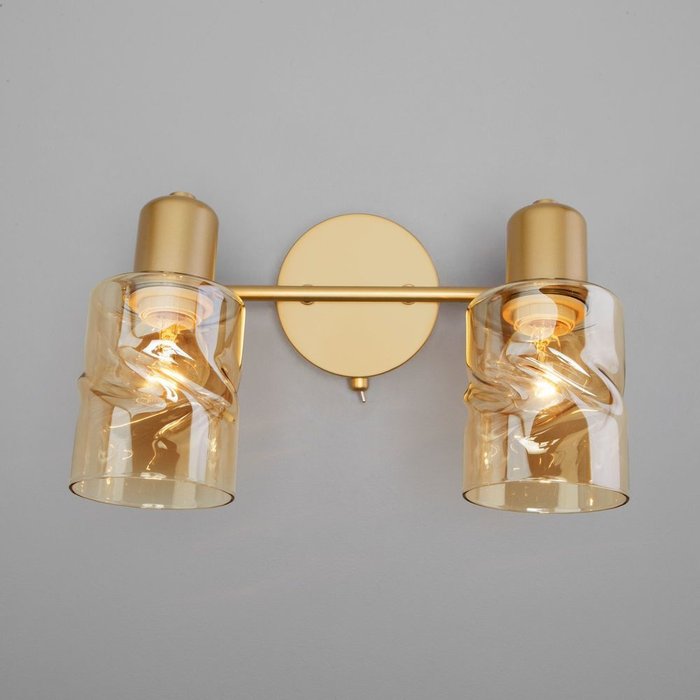 Настенный светильник с выключателем 20120/2 перламутровое золото Ansa - купить Бра и настенные светильники по цене 3450.0