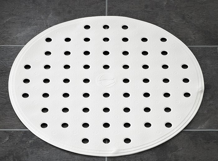 Коврик противоскользящий Action диаметр 53 белого цвета - купить Коврики для ванной по цене 1298.0