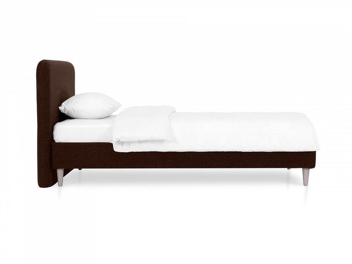 Кровать Prince Philip L 120х200 темно-коричневого цвета  - купить Кровати для спальни по цене 52020.0