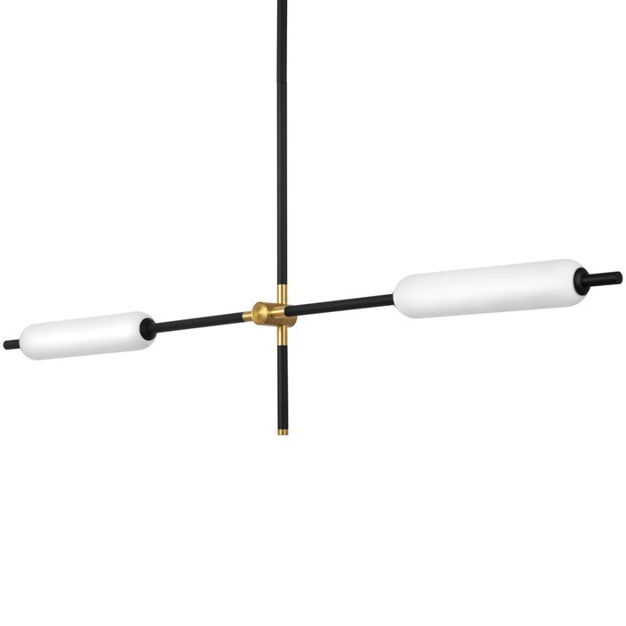 Люстра PILONE LED 2x8W ЧЕРНЫЙ/БЕЛЫЙ 3000K - лучшие Подвесные люстры в INMYROOM