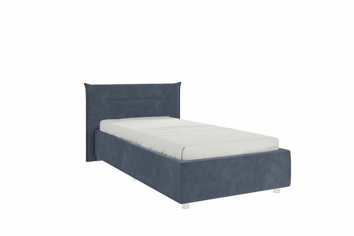 Кровать Альба 90х200 темно-синего цвета без подъемного цвета
