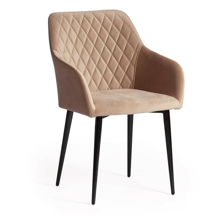 Комплект из четырех стульев-кресел Bremo бежевого цвета - купить Обеденные стулья по цене 27280.0