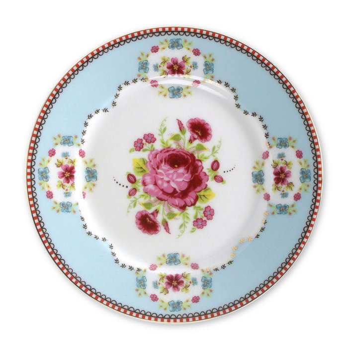 Набор из двух тарелок Floral голубого цвета - купить Тарелки по цене 3051.0
