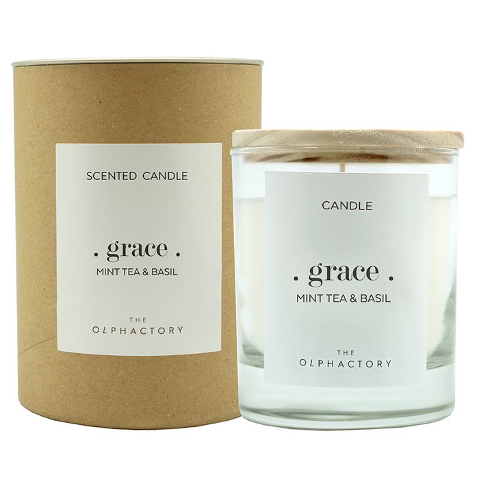 Свеча ароматическая Grace белого цвета - купить Свечи по цене 1890.0
