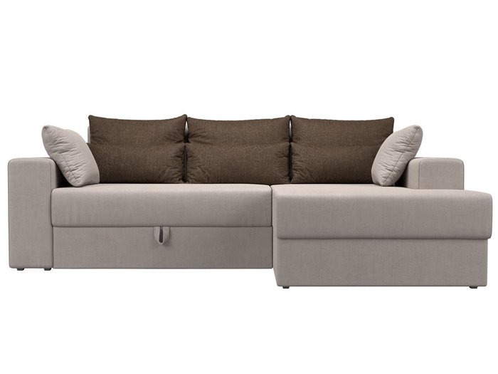 Угловой диван-кровать Мэдисон бежевого цвета - купить Угловые диваны по цене 38990.0