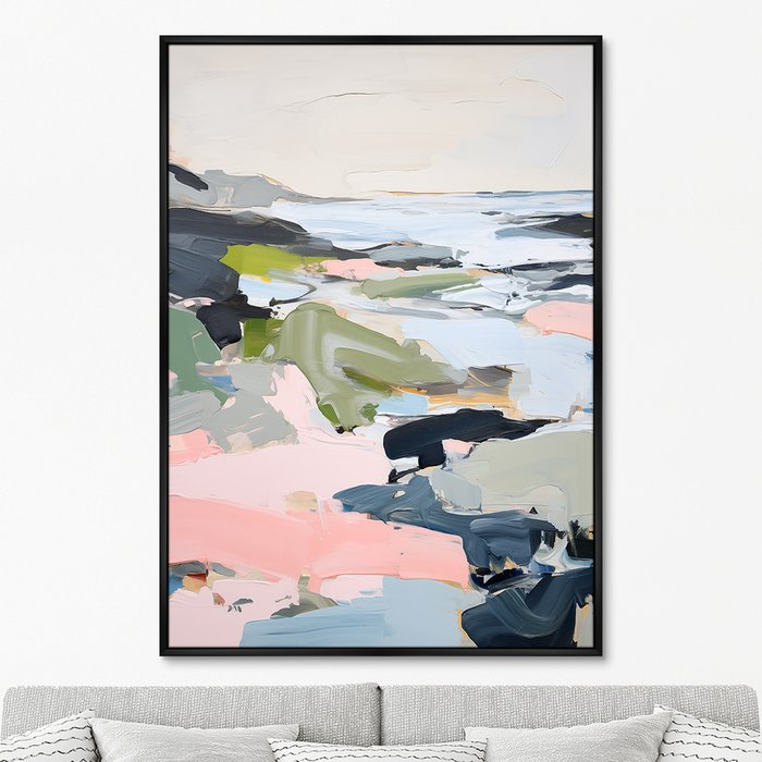 Репродукция картины Landscape collection, Sea bay in autumn, No 1, 2024г. - купить Картины по цене 24999.0