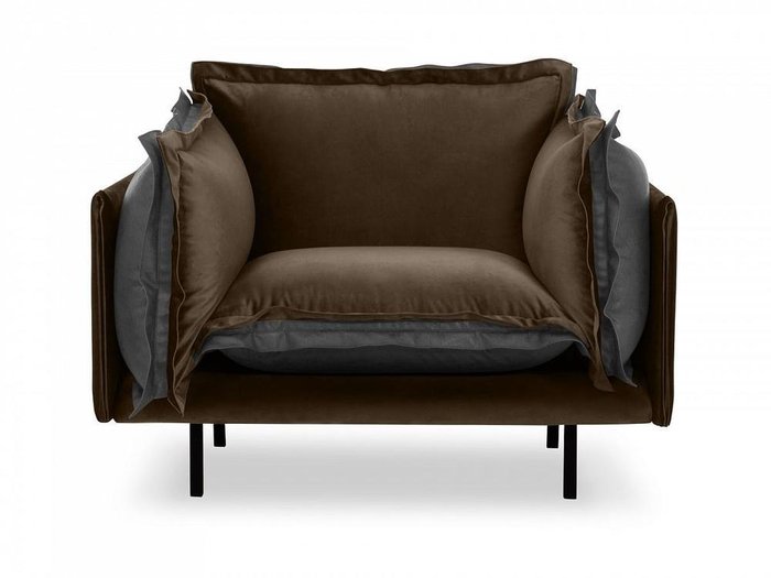 Кресло Barcelona серо-коричневого цвета - купить Интерьерные кресла по цене 69210.0