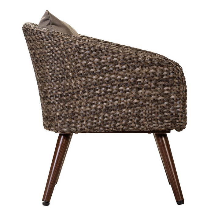 Кресло Куба коричневого цвета - лучшие Садовые кресла в INMYROOM