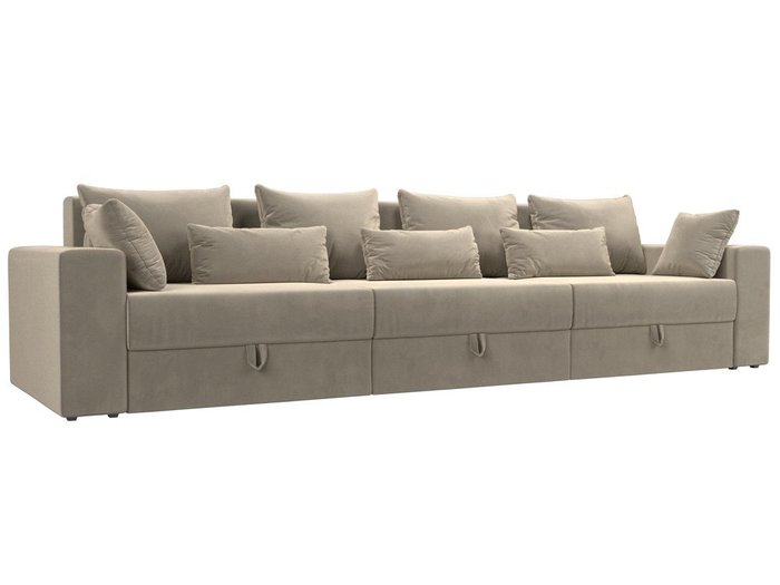 Прямой диван-кровать Мэдисон Long бежевого цвета