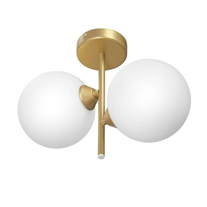 Потолочный светильник бело-золотого цвета  - купить Потолочные светильники по цене 5484.0