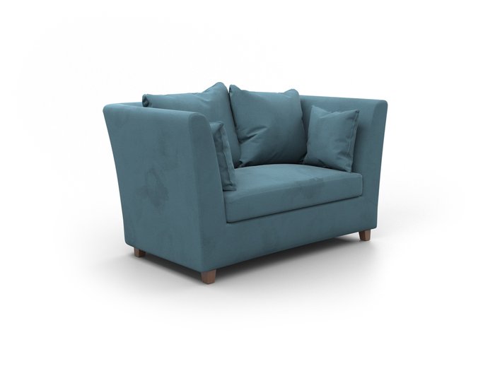 Диван Дуглас голубого цвета - купить Прямые диваны по цене 32990.0