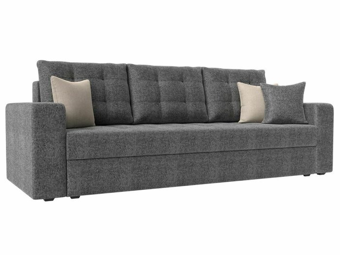 Прямой диван-кровать Ливерпуль серого цвета