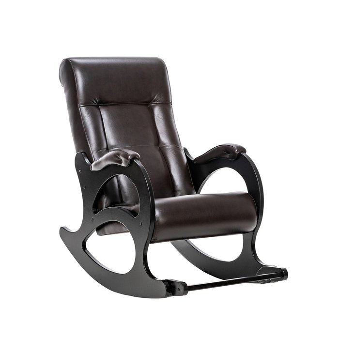 Кресло-качалка Модель 44 темно-коричневого цвета 