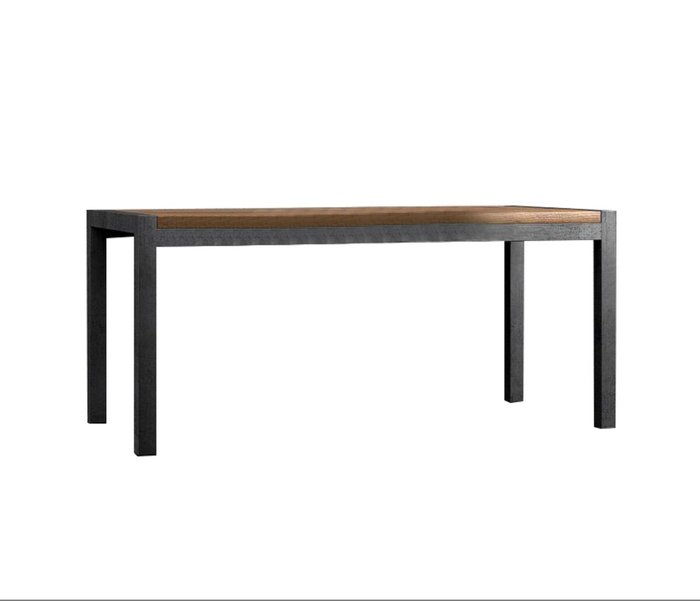Обеденный стол Чарльстон черно-коричневого цвета - купить Обеденные столы по цене 17990.0