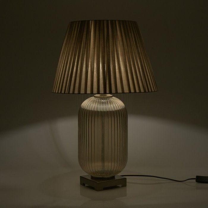 Лампа настольная с серым абажуром  - купить Настольные лампы по цене 19740.0