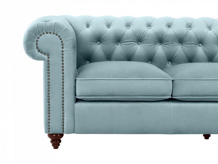 Диван Chester Classic бирюзово-серого цвета - лучшие Прямые диваны в INMYROOM