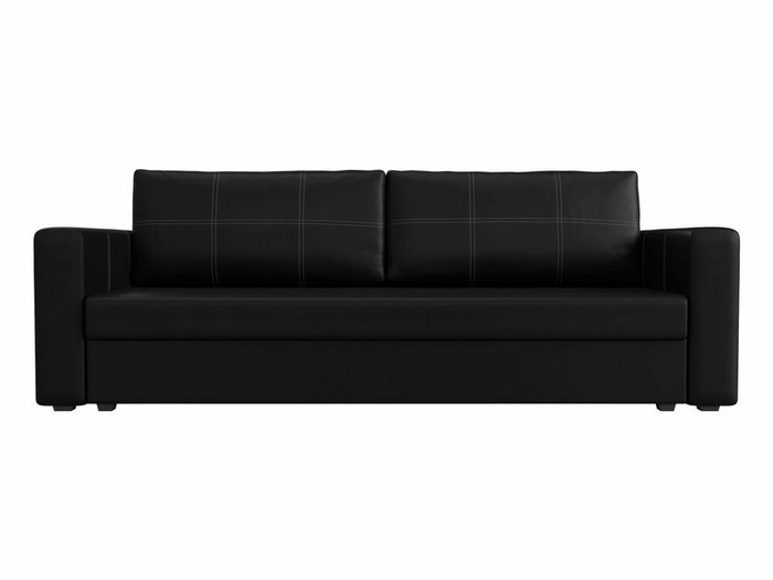 Диван-кровать Лига 006 черного цвета (экокожа) - купить Прямые диваны по цене 26999.0