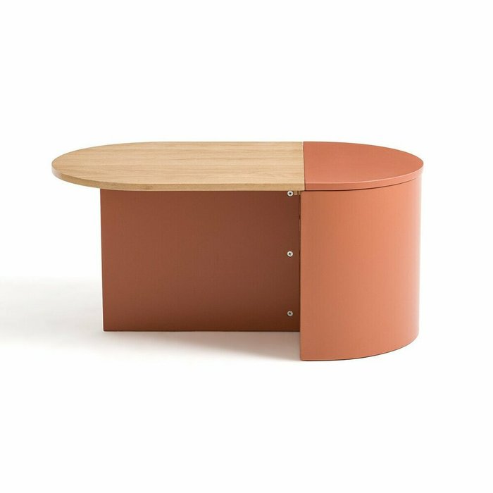 Стол журнальный с ящиком для хранения Kamala розового цвета - купить Журнальные столики по цене 38500.0
