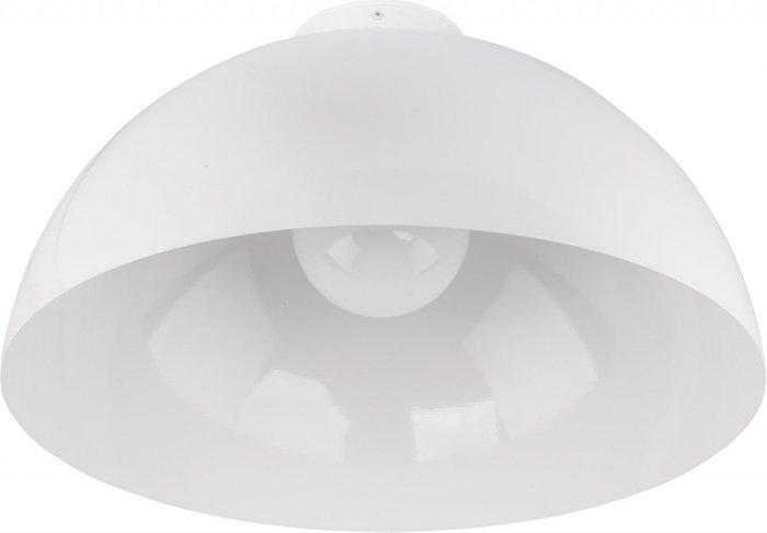 Глянцевый подвесной светильник Hemisphere белого цвета - купить Подвесные светильники по цене 13920.0