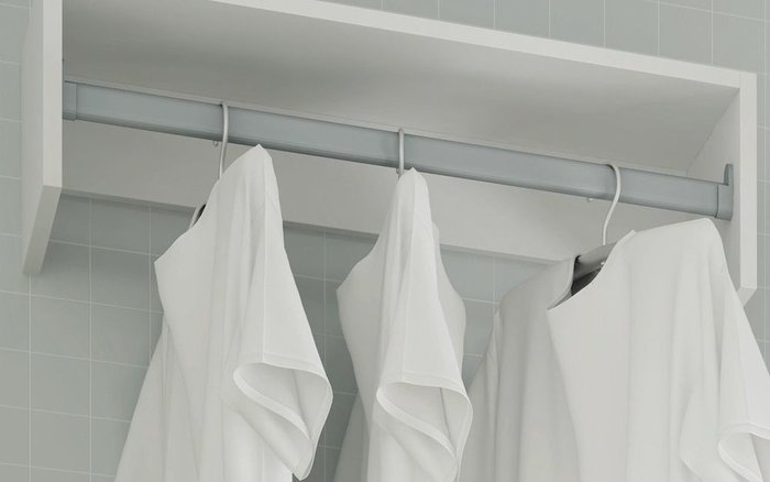 Вешалка с полкой Clean в ванную комнату  - купить Настенные вешалки по цене 2728.0