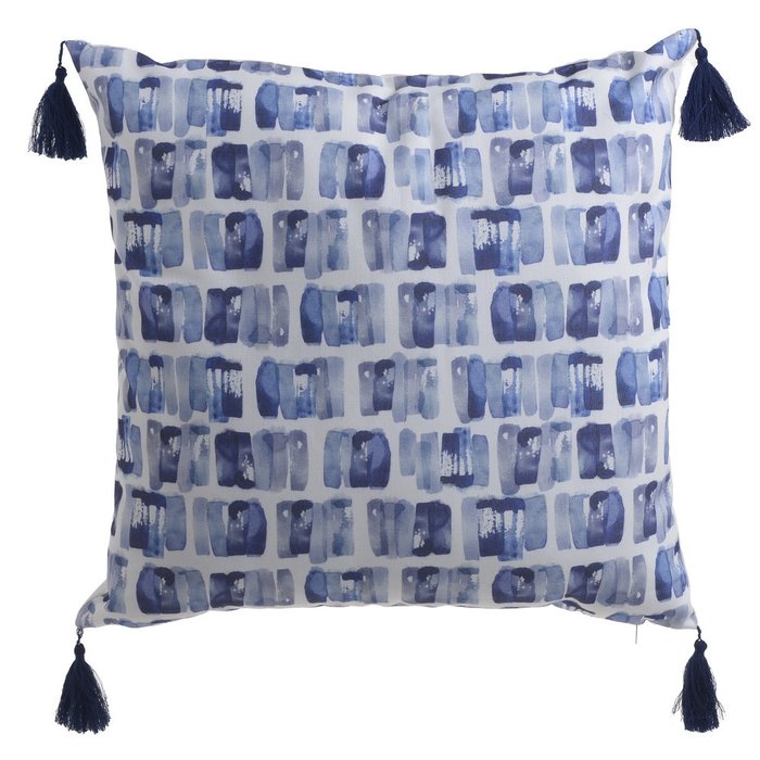 Декоративная подушка сине-серого цвета