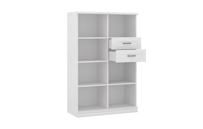 Шкаф Кантри белого цвета - купить Книжные шкафы по цене 23529.0