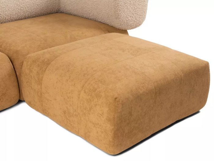 Угловой модульный диван Trevi коричнево-бежевого цвета - лучшие Угловые диваны в INMYROOM