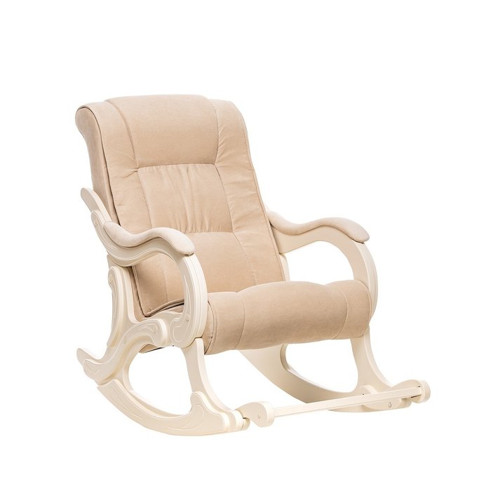 Кресло-качалка Модель 77 с отделкой Verona Vanilla