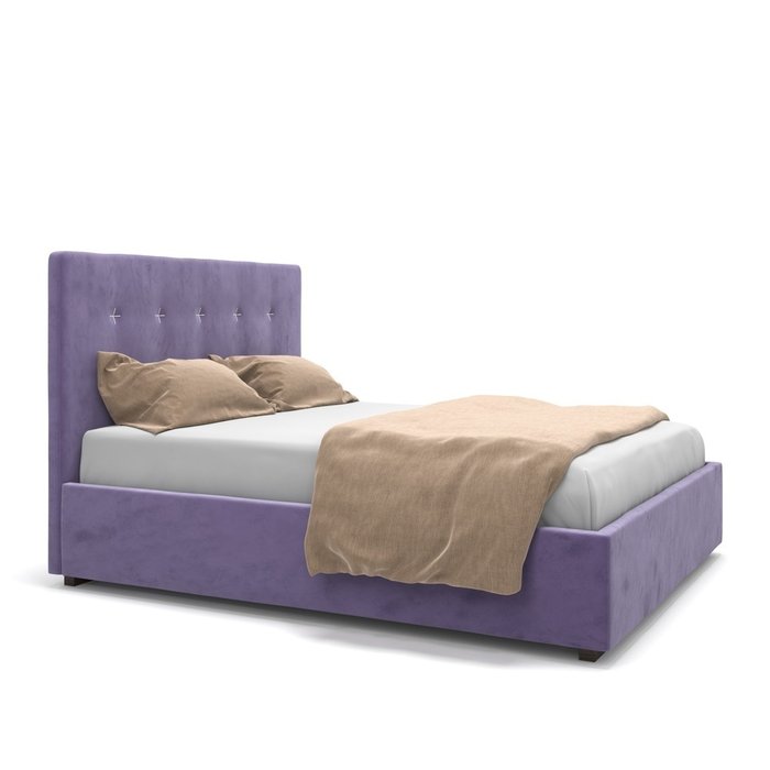 Кровать Gisele с подъемным механизмом фиолетовая 160х200 - купить Кровати для спальни по цене 67900.0