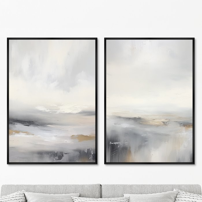 Набор из двух репродукций картин Landscape collection, After the rain, 2024г. - купить Картины по цене 49998.0