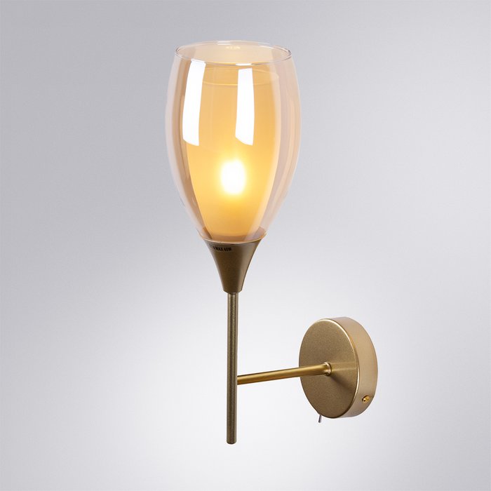 Бра Arte Lamp BARRY A7951AP-1GO - купить Бра и настенные светильники по цене 3490.0 Бра Arte Lamp BARRY A7951AP-1GO - купить Бра и настенные светильники по цене 3490.0