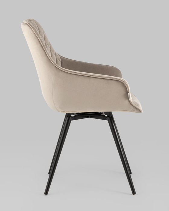 Стул вращающийся Сеул серо-бежевого цвета - лучшие Обеденные стулья в INMYROOM