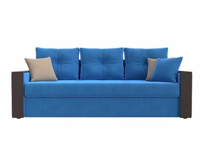 Диван-кровать Валенсия голубого цвета - купить Прямые диваны по цене 39999.0
