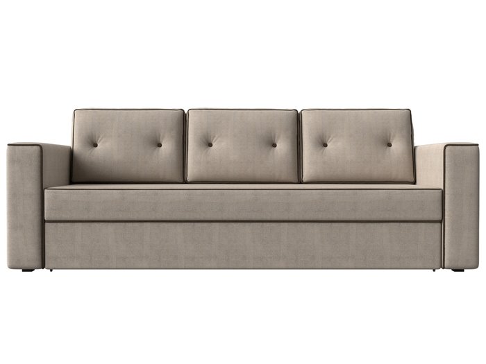 Прямой диван-кровать  Принстон бежевого цвета - купить Прямые диваны по цене 44999.0