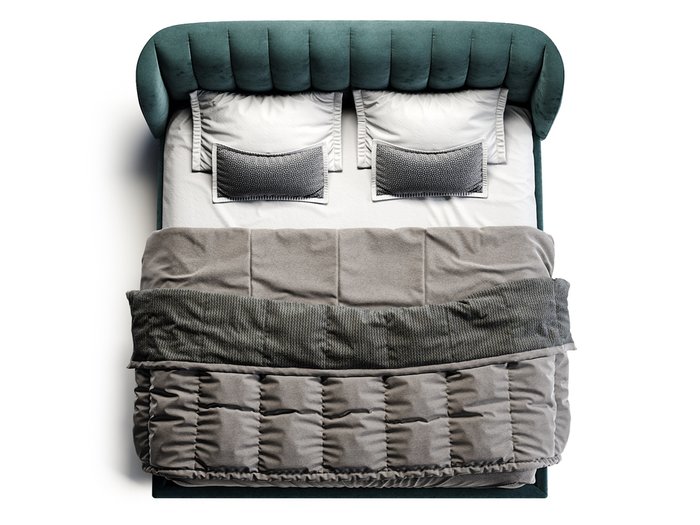 Кровать Tulip синего цвета 200х200 - лучшие Кровати для спальни в INMYROOM