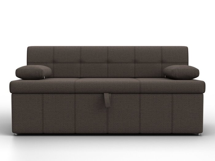 Диван Лео темно-коричневого цвета - купить Прямые диваны по цене 38990 Диван Лео темно-коричневого цвета - купить Прямые диваны по цене 38990