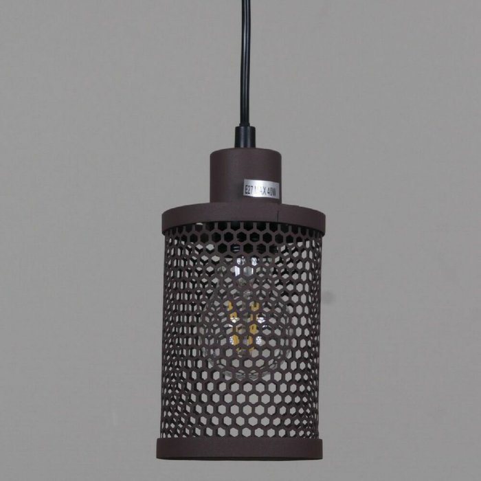 Подвесной светильник IL1031-1P-05 COFFE (металл, цвет коричневый) - купить Подвесные светильники по цене 1850.0