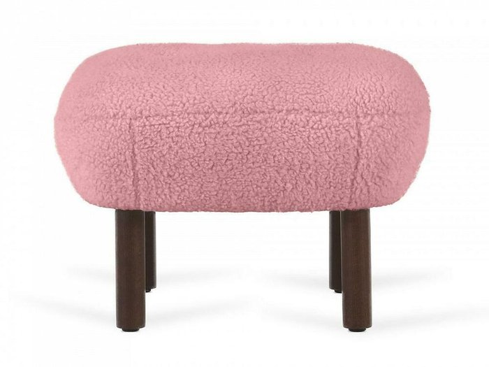 Пуф Lounge Wood розового цвета - купить Пуфы по цене 13410.0