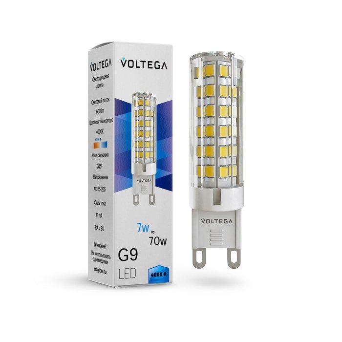 Лампочка Voltega 7188 Capsule G9 Simple - купить Лампочки по цене 225.0