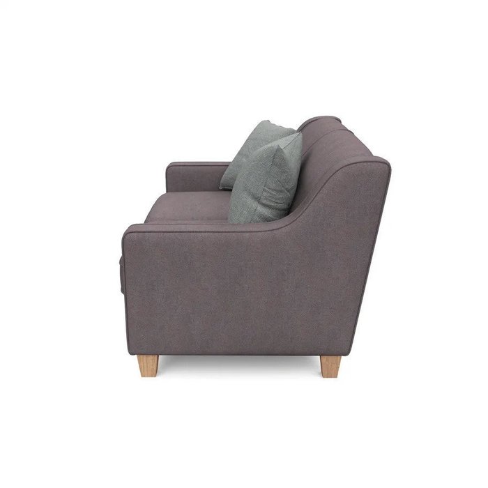 Двухместный диван-кровать Агата S коричневого цвета - лучшие Прямые диваны в INMYROOM