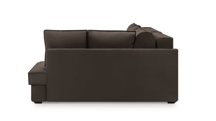 Угловой диван-кровать Колфилд темно-коричневого цвета - лучшие Угловые диваны в INMYROOM