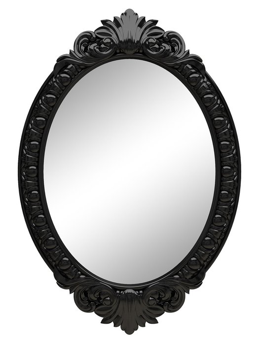 Настенное зеркало Эджил Черный глянец