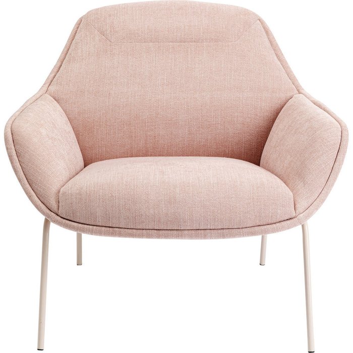 Стул мягкий с подлокотниками Austin розового цвета - купить Интерьерные кресла по цене 87840.0