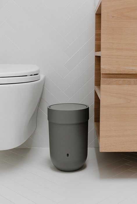 Контейнер мусорный touch с крышкой серый - купить Декоративные коробки по цене 1990.0 Контейнер мусорный touch с крышкой серый - купить Декоративные коробки по цене 1990.0