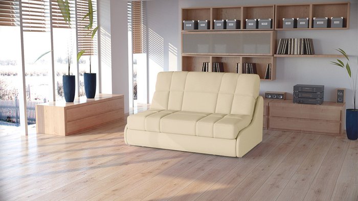 Диван-кровать Ван L кремового цвета  - купить Прямые диваны по цене 64600.0