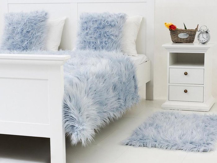 Плед Furry голубого цвета 130х170 - лучшие Пледы в INMYROOM