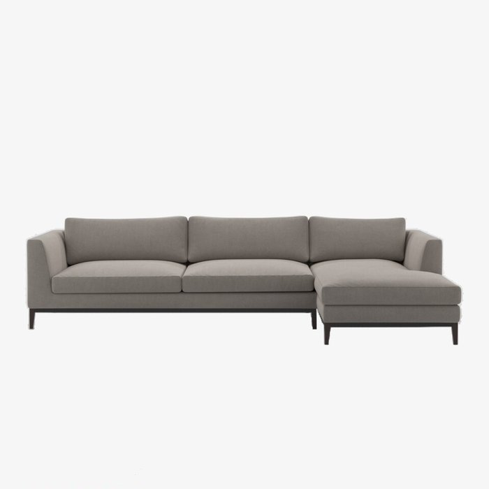 Угловой модульный диван Italia серого цвета