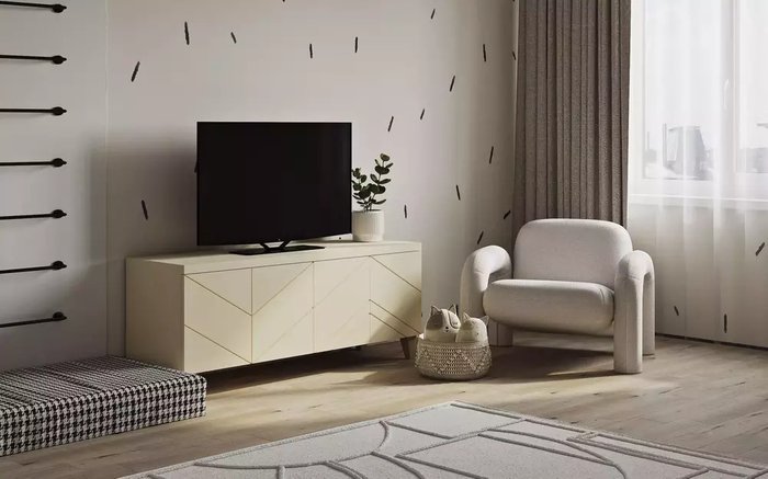 Кресло Bubo бежевого цвета - купить Интерьерные кресла по цене 63200.0