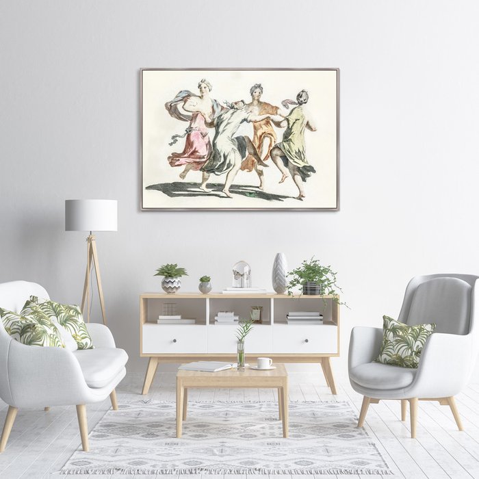 Репродукция картины Four dancing women, 1695г. - лучшие Картины в INMYROOM